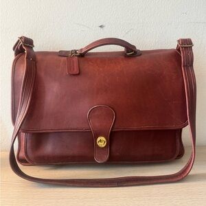 Vintage COACH Bordeaux Metropolitan Briefcase